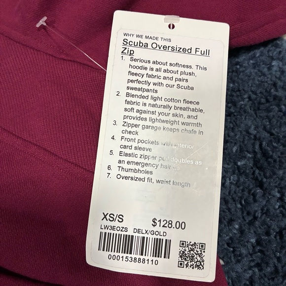 Luluemon Scuba Oversized Full Zip - Picture 4 of 9